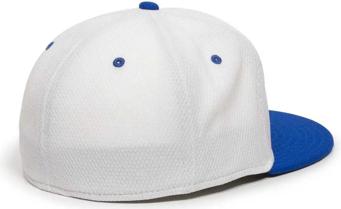 Oc Sports Cage25 Flexible Fitting Cap - White Royal