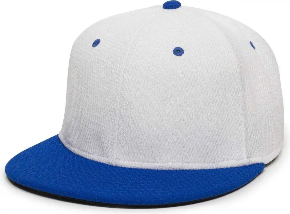 Oc Sports Cage25 Flexible Fitting Cap - White Royal