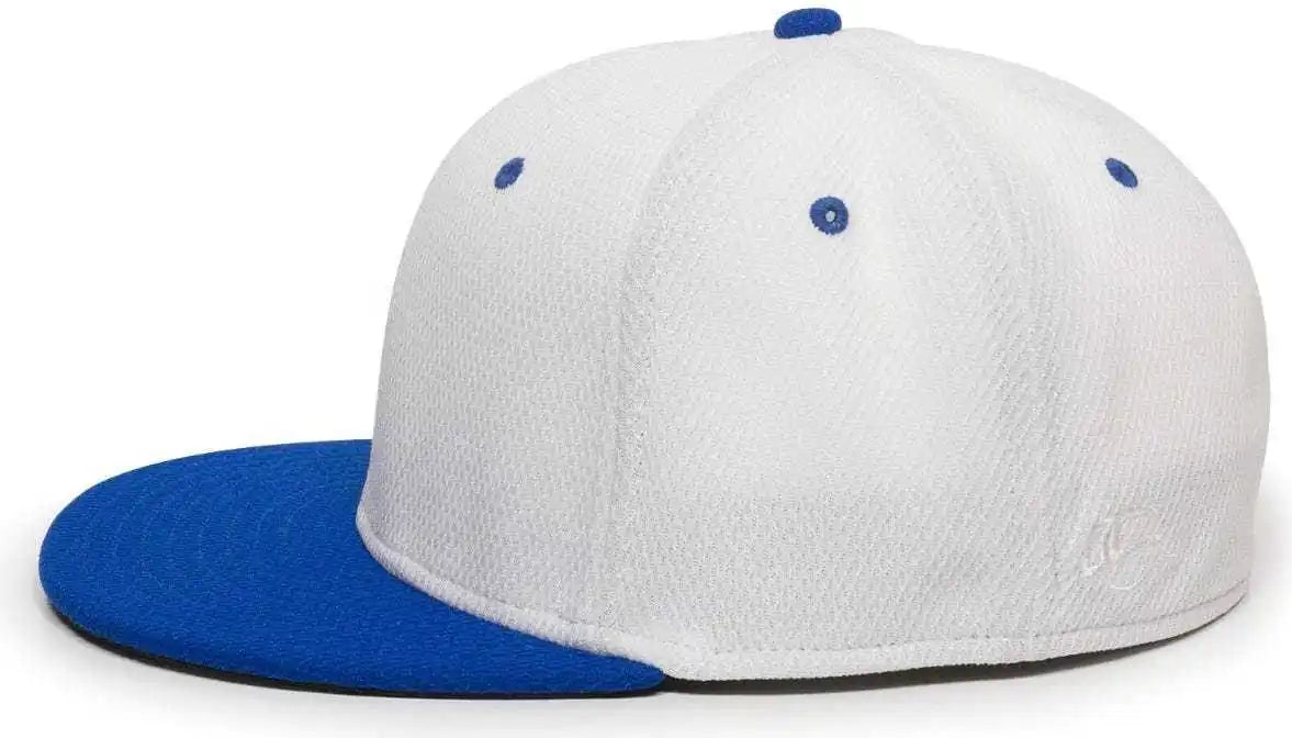 Oc Sports Cage25 Flexible Fitting Cap - White Royal