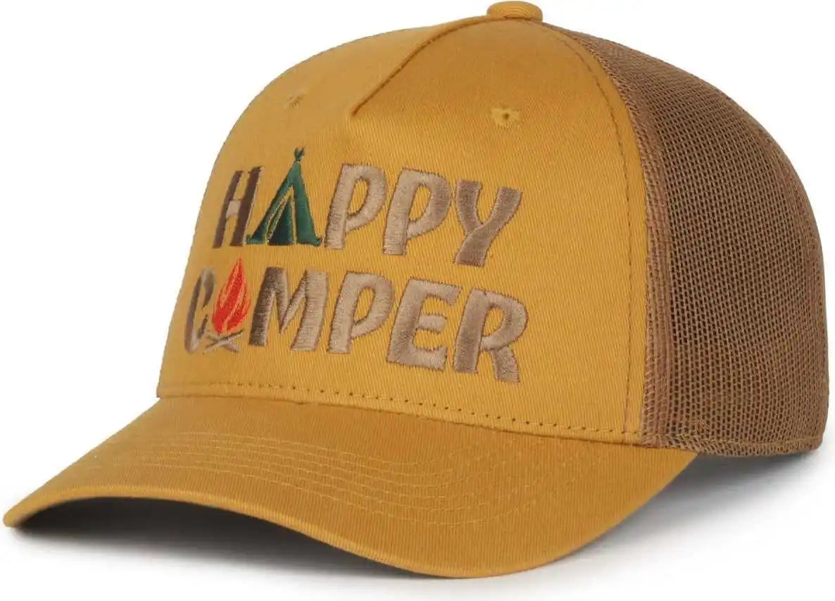 Oc Sports Camp02 Happy Camper Cap - Gold Clay - Tan / 6 7/8’’ - 7 1/2’’