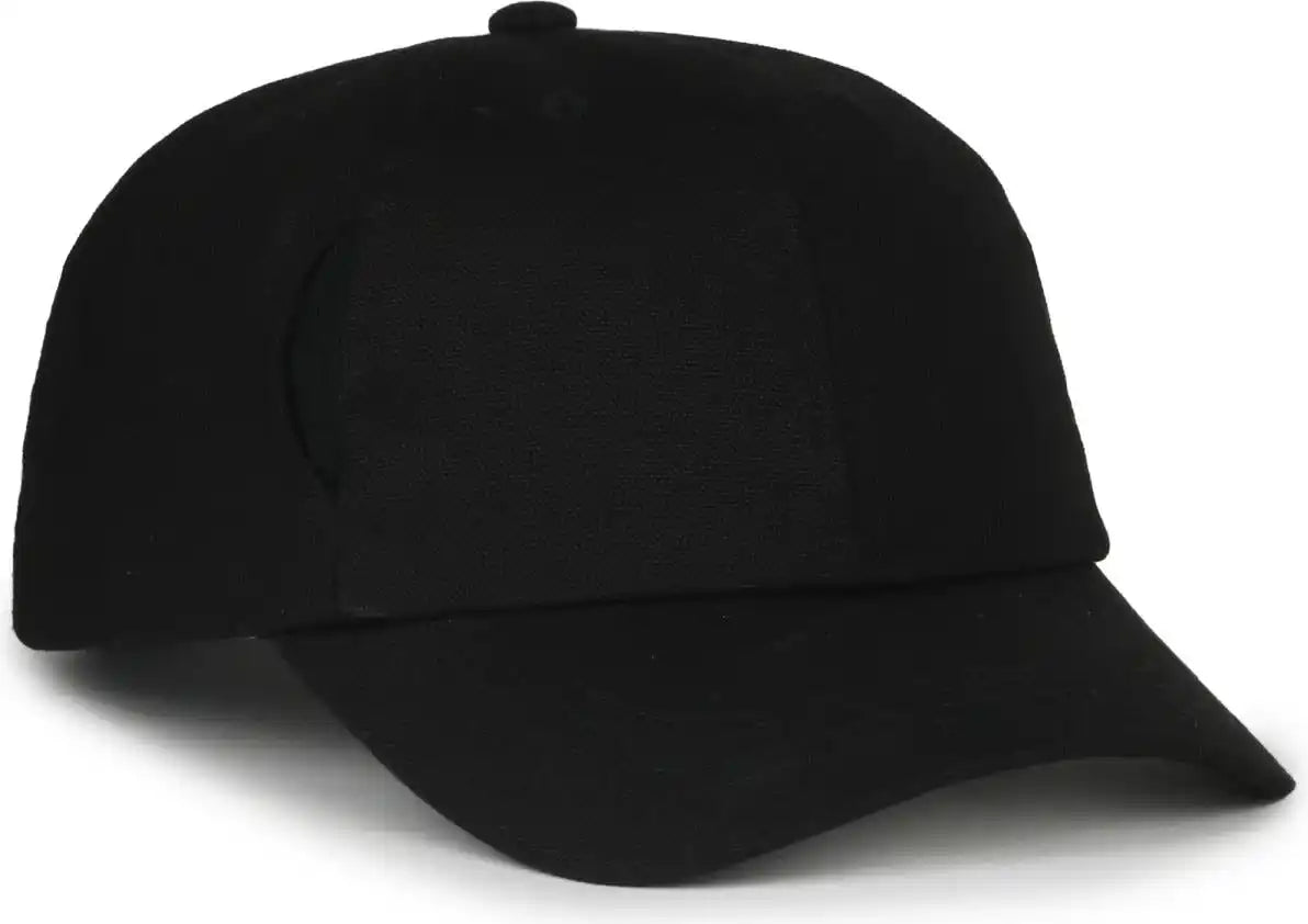 Oc Sports Carg100 Cap with Temple Side Pockets - Black - Osfm