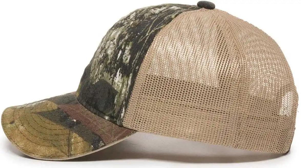 Oc Sports Cgwm 301 Adjustable Mesh Back Cap Mossy Oak Break Up Tan / 6 7/8’’ 7 1/2’’