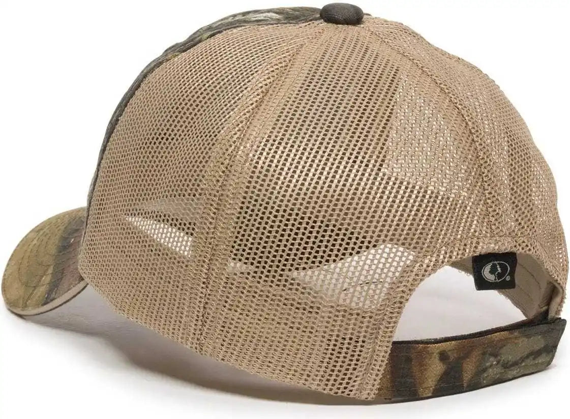 Oc Sports Cgwm 301 Adjustable Mesh Back Cap Mossy Oak Break Up Tan / 6 7/8’’ 7 1/2’’