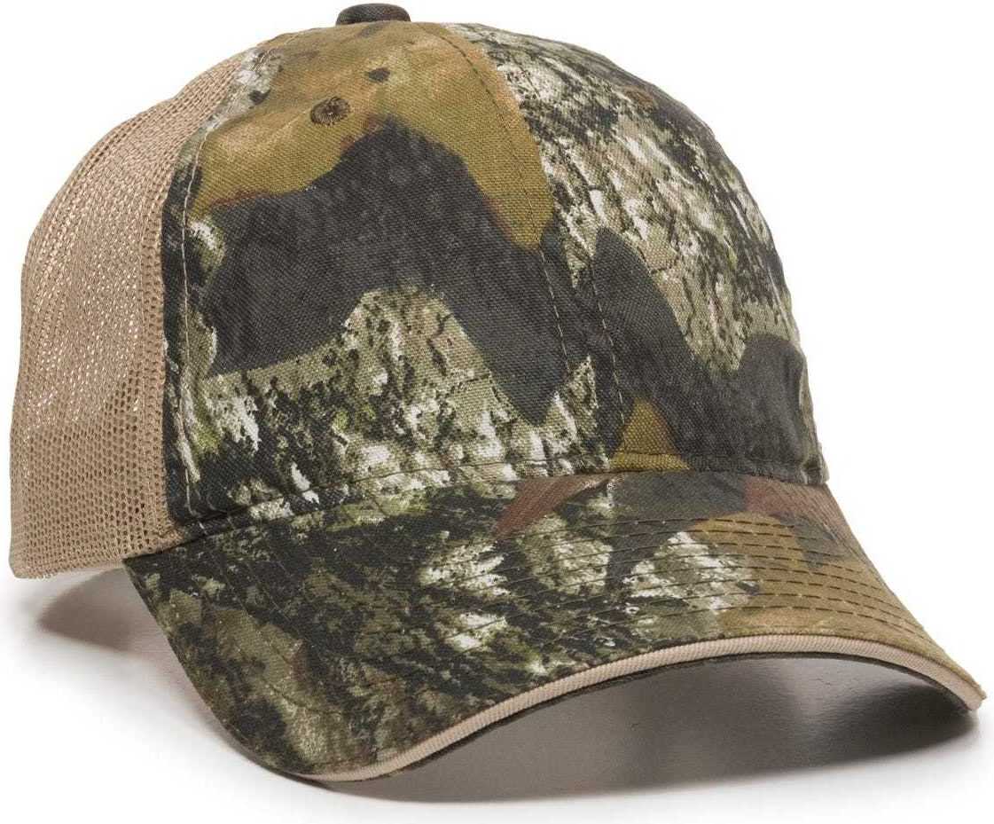 Oc Sports Cgwm-301 Adjustable Mesh Back Cap - Mossy Oak Break-up Tan - 6 7/8’’ - 7 1/2’’