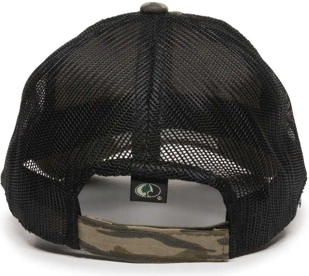 Oc Sports Cgwm-301 Adjustable Mesh Back Cap - Mossy Oak Original Bottomland Black - 6 7/8’’ - 7 1/2’’