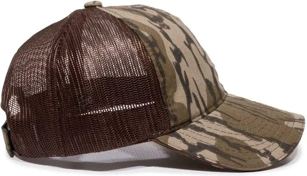Oc Sports Cgwm-301 Adjustable Mesh Back Cap - Mossy Oak Original Bottomland Brown - 6 7/8’’ - 7 1/2’’