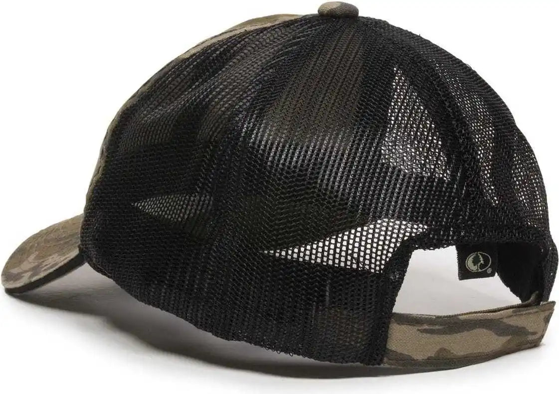 Oc Sports Cgwm-301 Adjustable Mesh Back Cap - Mossy Oak Original Bottomland Black - 6 7/8’’ - 7 1/2’’