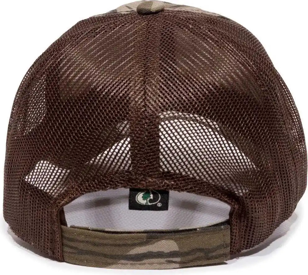 Oc Sports Cgwm-301 Adjustable Mesh Back Cap - Mossy Oak Original Bottomland Brown - 6 7/8’’ - 7 1/2’’