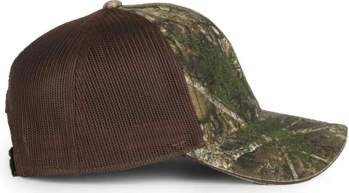Oc Sports Cgwm-301 Adjustable Mesh Back Cap - Realtree Apx Brown - Osfm