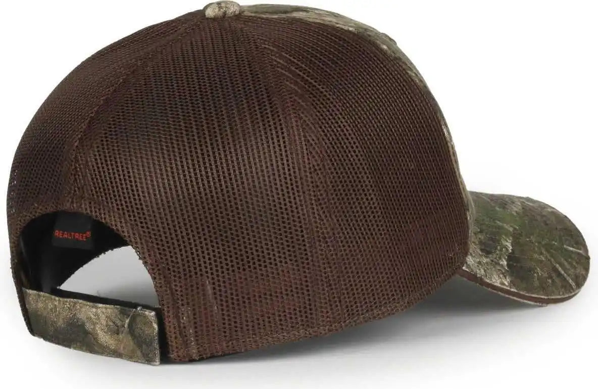 Oc Sports Cgwm-301 Adjustable Mesh Back Cap - Realtree Apx Brown - Osfm