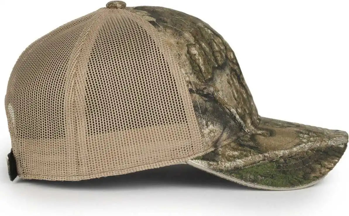 Oc Sports Cgwm-301 Adjustable Mesh Back Cap - Realtree Apx Khaki - Osfm