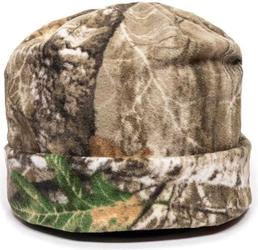 Oc Sports Cor 002 Beanie with Cuff Easily Visible Reversible Realtree Edge Blaze / 6 7/8’’ 7 1/2’’
