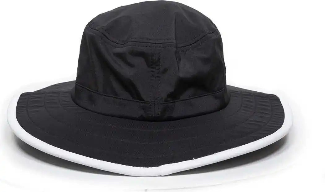Oc Sports Csb-300 Moisture Wicking Boonie - Black White - one Size Fits Most