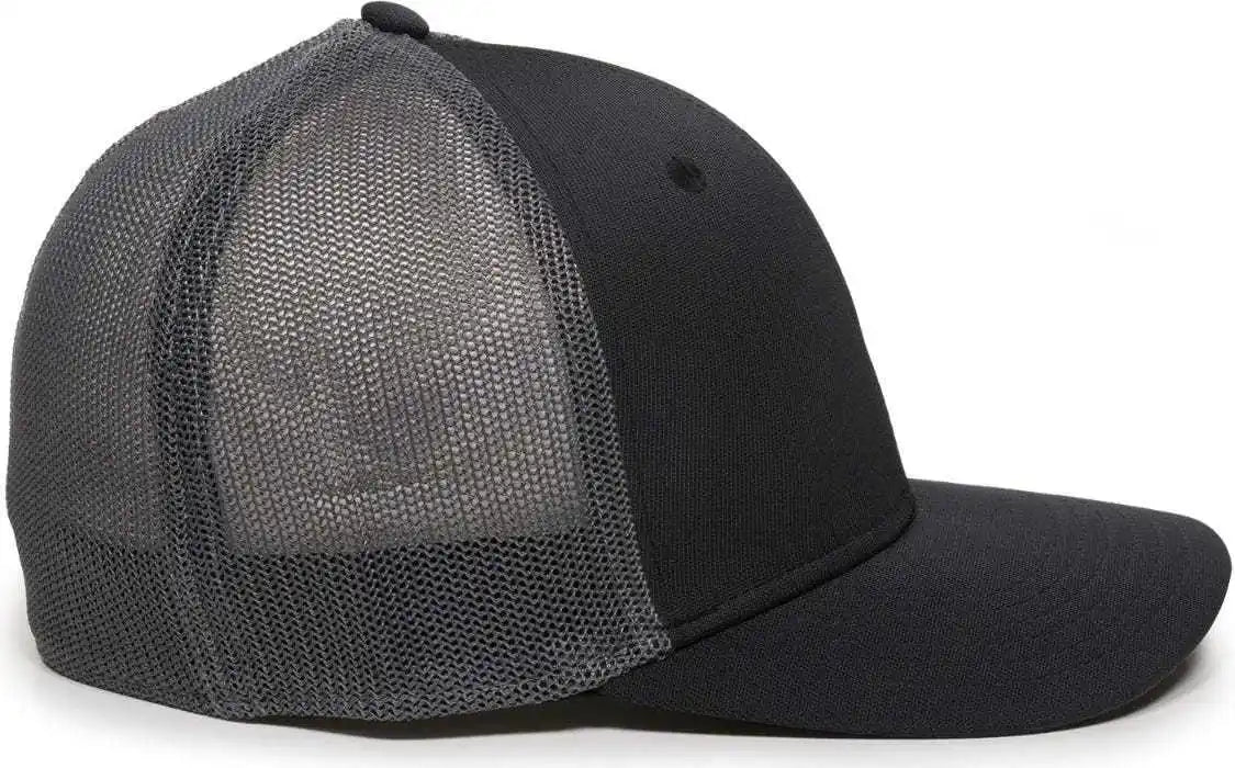 Oc Sports Ct120m Extra-flexible Slight Pre-curved Visor - Black Graphite