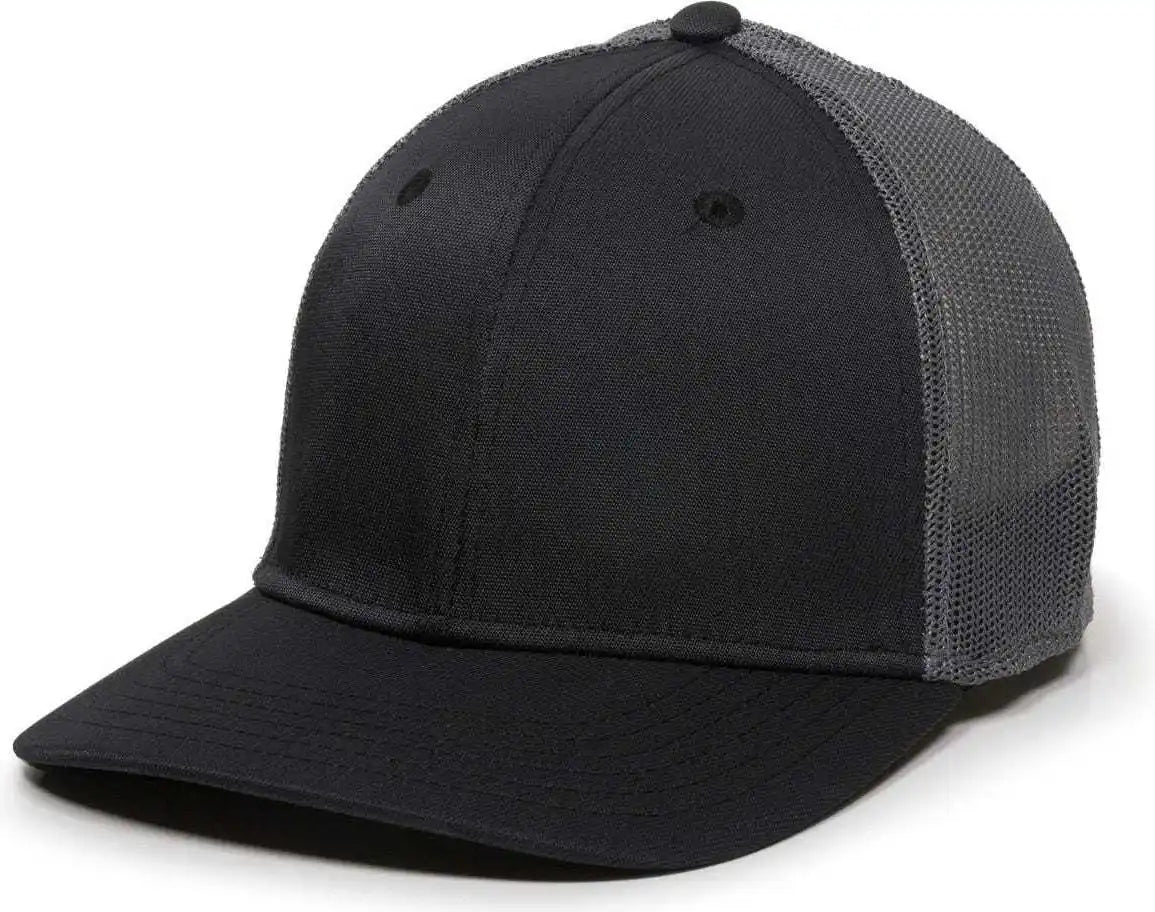 Oc Sports Ct120m Extra-flexible Slight Pre-curved Visor - Black Graphite