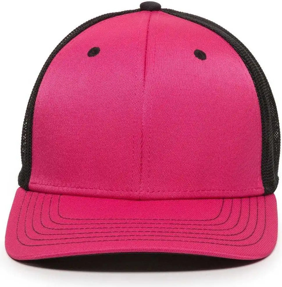 Oc Sports Ct120m Extra-flexible Slight Pre-curved Visor - Fuchsia Black