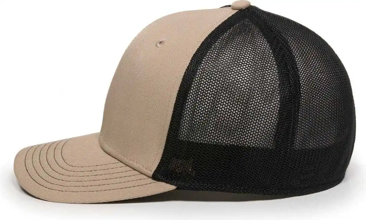 Oc Sports Ct120m Extra-flexible Slight Pre-curved Visor - Khaki Black