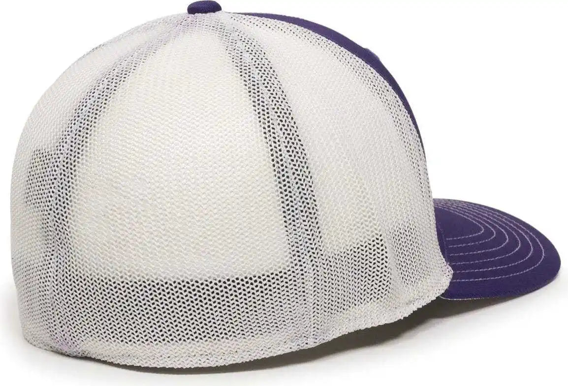 Oc Sports Ct120m Extra-flexible Slight Pre-curved Visor - Purple White