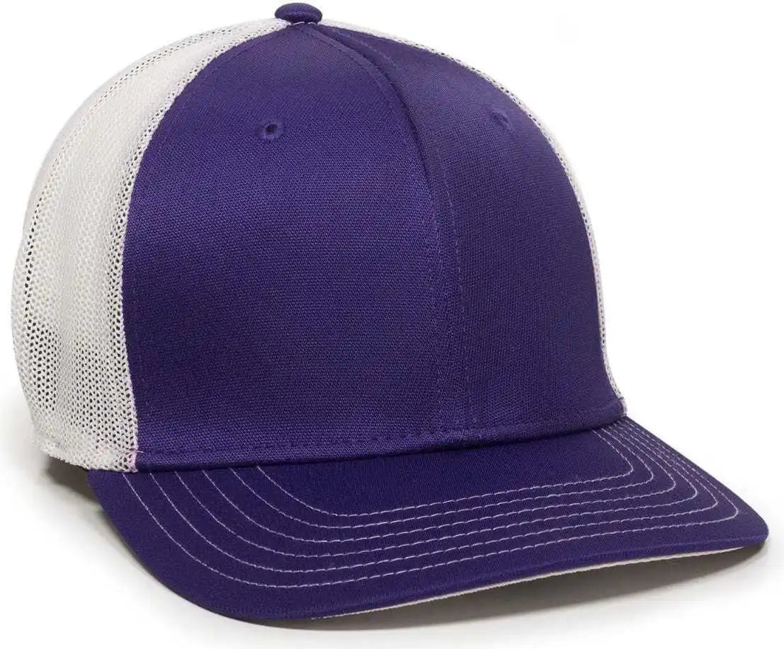 Oc Sports Ct120m Extra-flexible Slight Pre-curved Visor - Purple White - 6 3/4’’ - 7 1/8’’