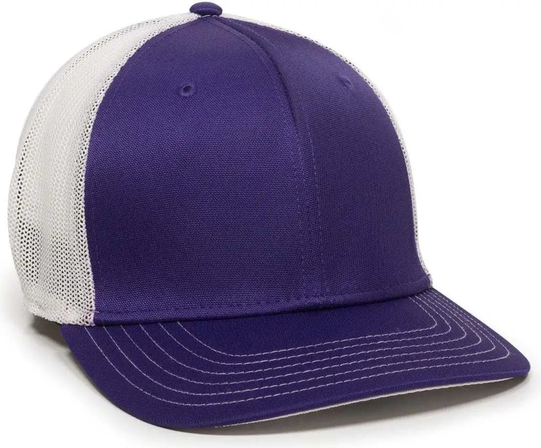 Oc Sports Ct120m Extra-flexible Slight Pre-curved Visor - Purple White - 6 3/4’’ - 7 1/8’’