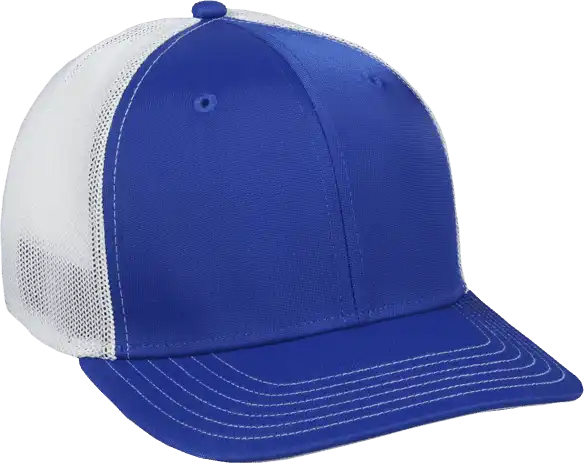Oc Sports Ct120m Extra-flexible Slight Pre-curved Visor - Royal White - 6 3/8’’ - 3/4’’