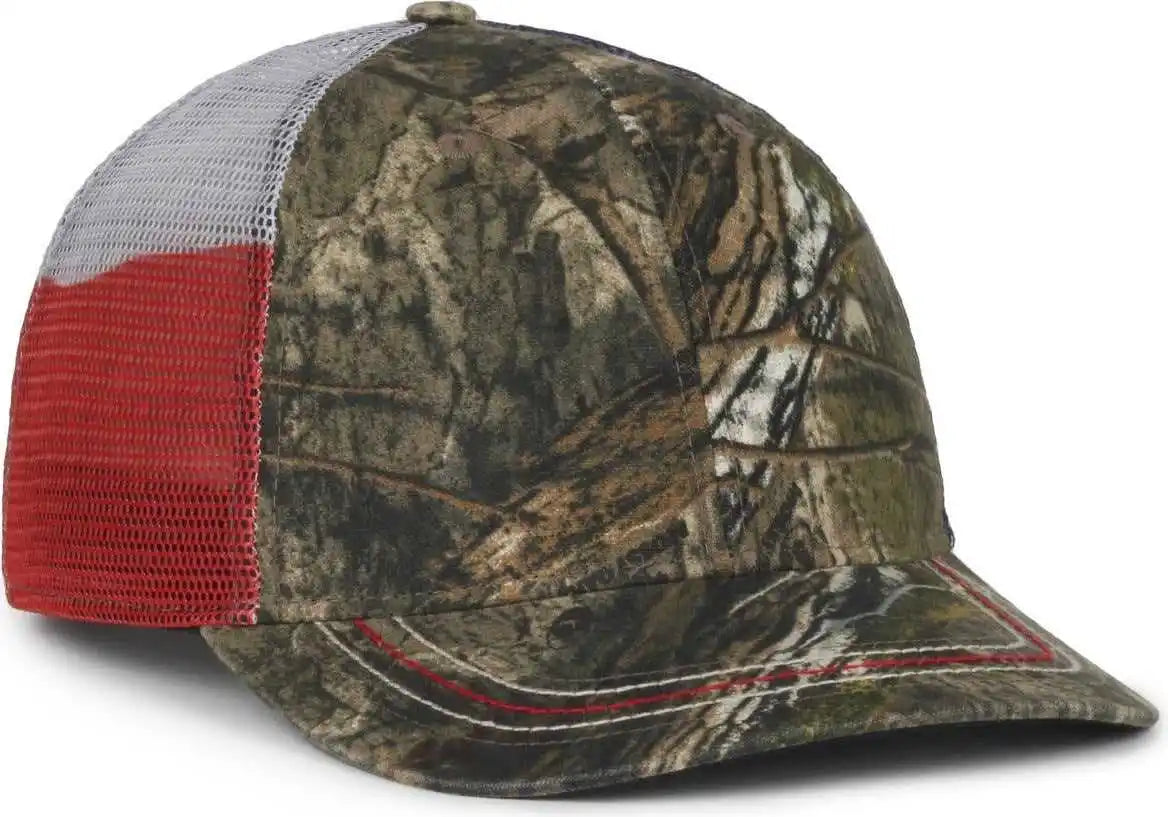 Oc Sports Cwf-400m Adjustable Mesh Back Cap - Mossy Oak Country Dna Texas Flag - Osfm