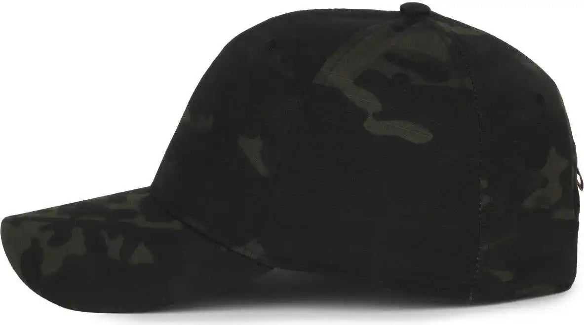 Oc Sports Cwf-405 Multicam Cap with Flag Visor - Black - Osfm