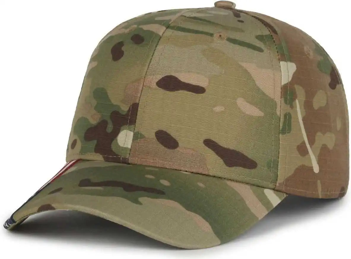 Oc Sports Cwf-405 Multicam Cap with Flag Visor - Nyco Extreme Mulitcam Original Usa - Osfm