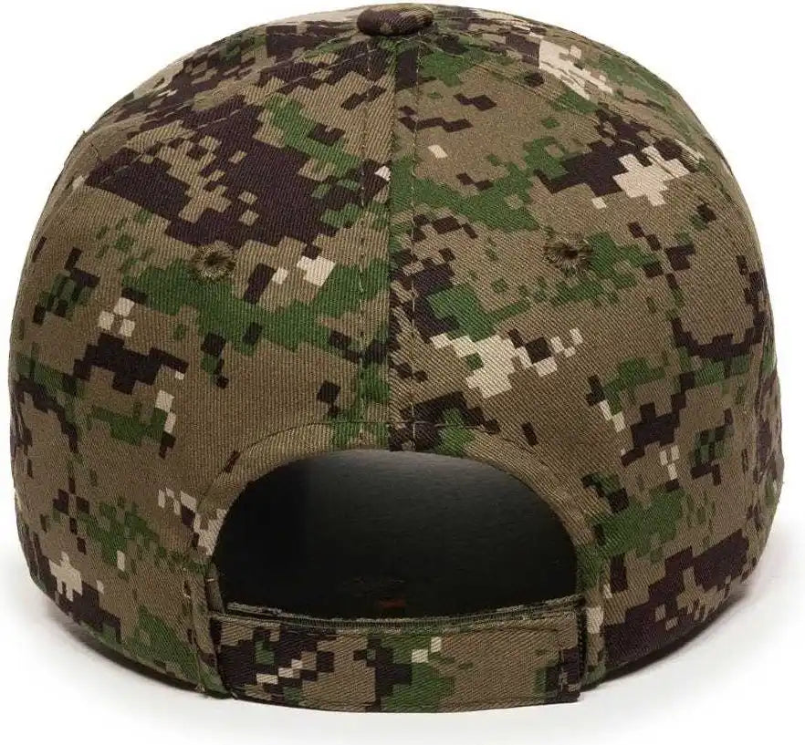 Oc Sports Dc-610 Cotton Twill Digital Camo Cap - Olive - 6 7/8’’ - 7 1/2’’