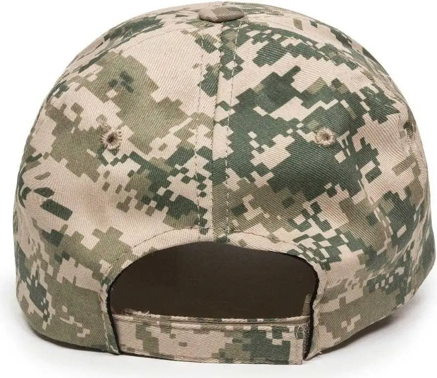 Oc Sports Dc-610 Cotton Twill Digital Camo Cap - Tan