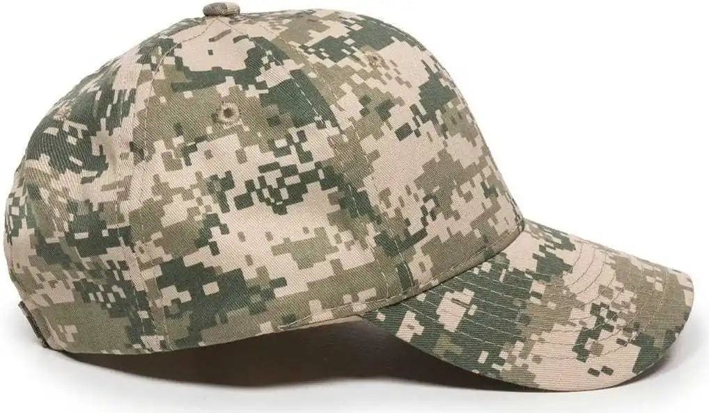 Oc Sports Dc-610 Cotton Twill Digital Camo Cap - Tan - 6 7/8’’ - 7 1/2’’