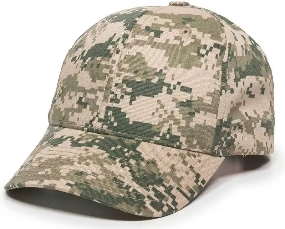 Oc Sports Dc-610 Cotton Twill Digital Camo Cap - Tan - 6 7/8’’ - 7 1/2’’
