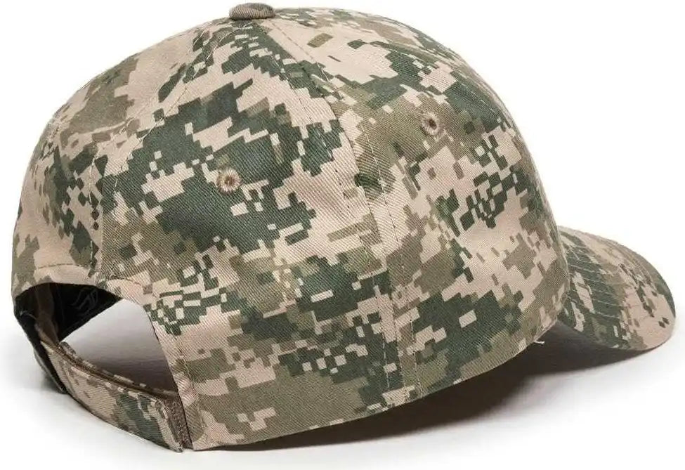 Oc Sports Dc-610 Cotton Twill Digital Camo Cap - Tan - 6 7/8’’ - 7 1/2’’