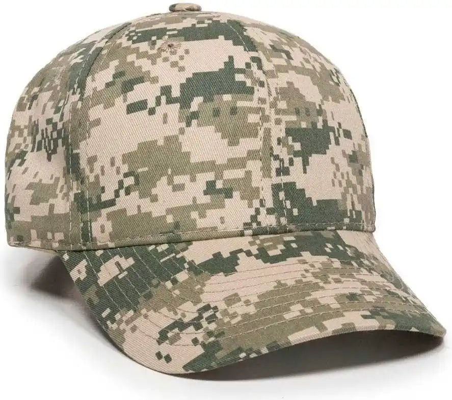 Oc Sports Dc-610 Cotton Twill Digital Camo Cap - Tan - 6 7/8’’ - 7 1/2’’
