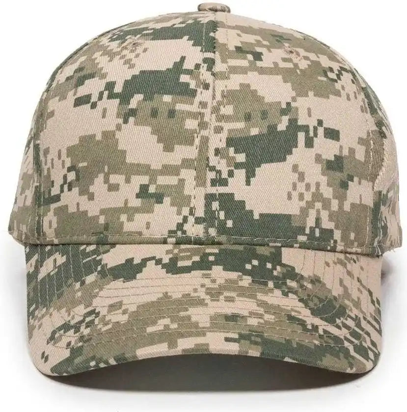Oc Sports Dc-610 Cotton Twill Digital Camo Cap - Tan - 6 7/8’’ - 7 1/2’’
