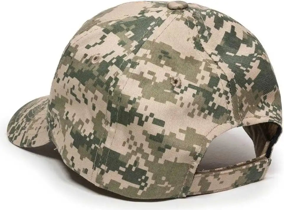 Oc Sports Dc-610 Cotton Twill Digital Camo Cap - Tan - 6 7/8’’ - 7 1/2’’