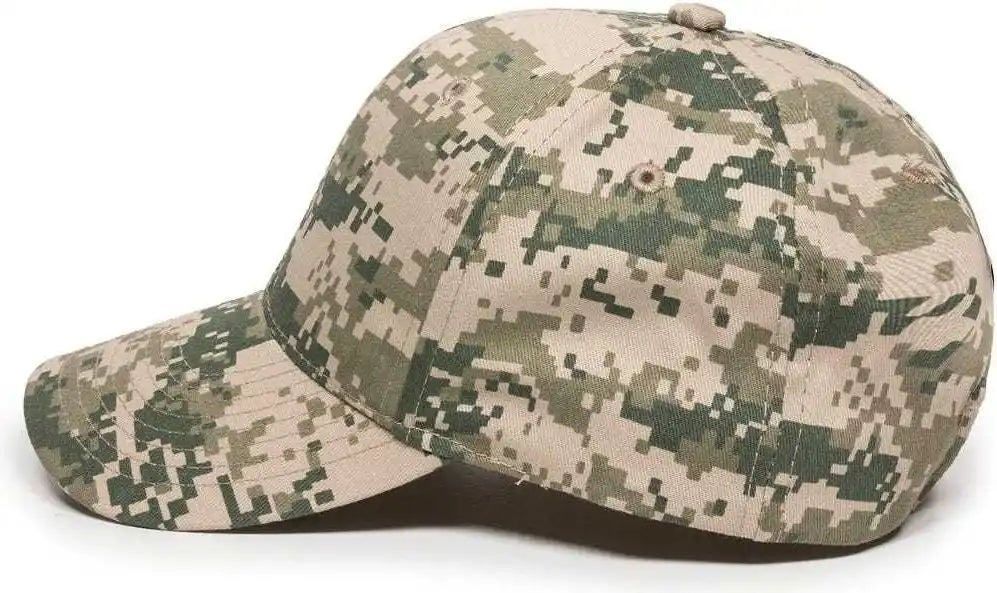 Oc Sports Dc-610 Cotton Twill Digital Camo Cap - Tan - 6 7/8’’ - 7 1/2’’