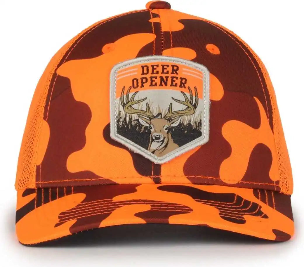 Oc Sports Deer02 Deer Design Cap - Blaze Generic Camo - Multi-colored / 6 7/8’’ - 7 1/2’’