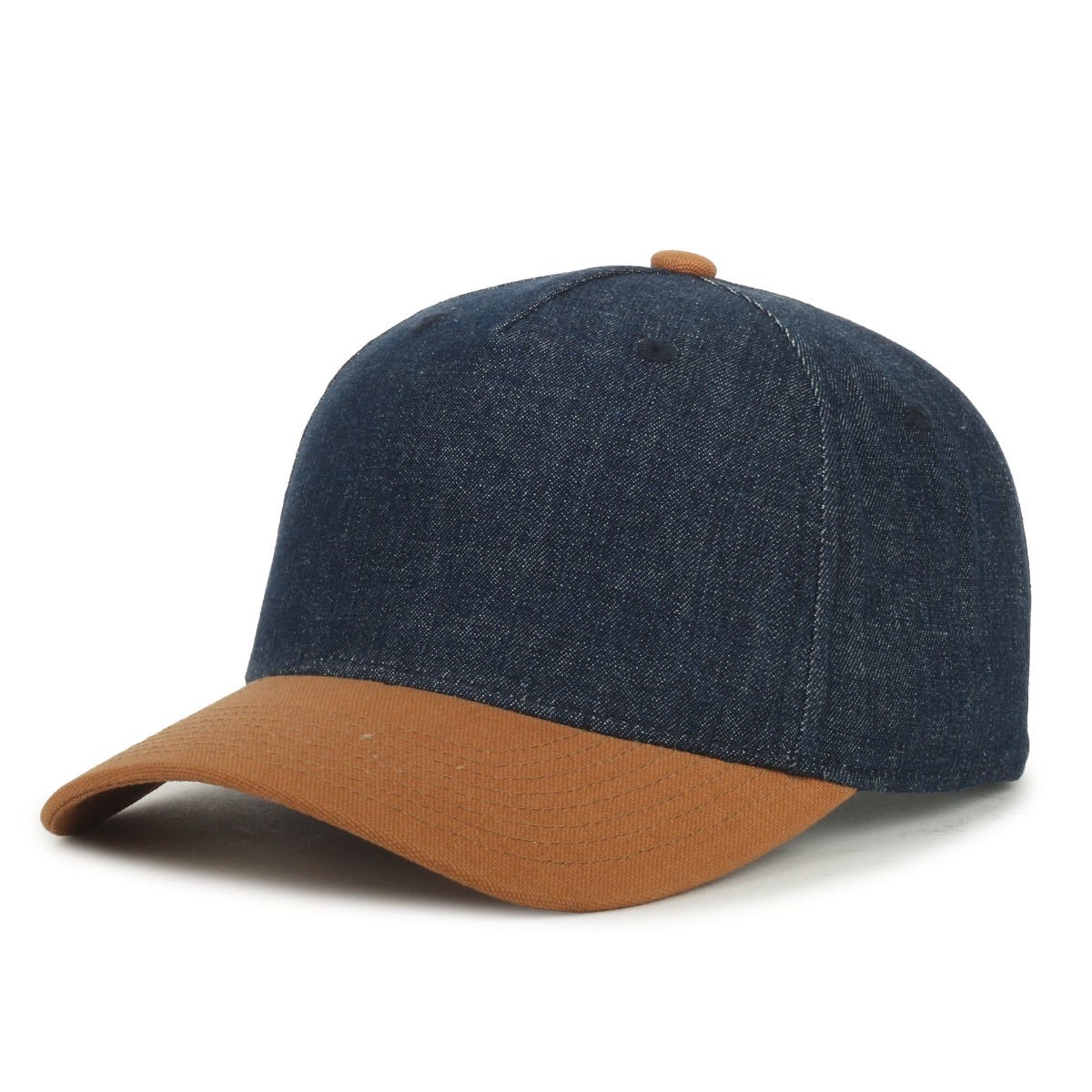 Oc Sports Dn-560 Denim Two-tone Cap - Blue Denim/duk Brown