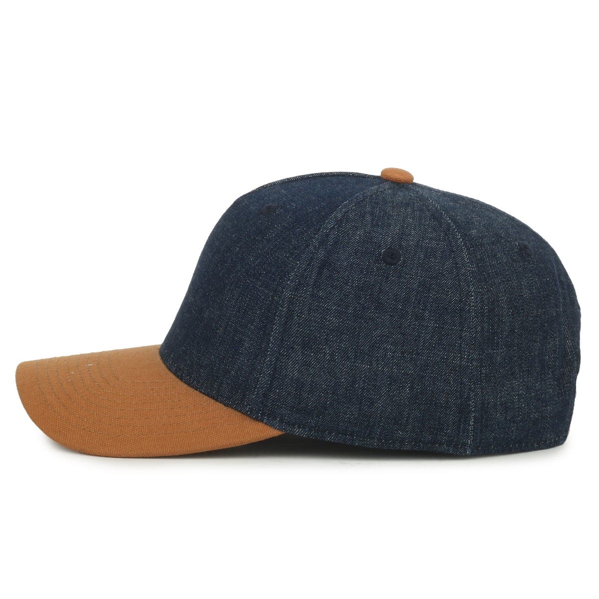 Oc Sports Dn-560 Denim Two-tone Cap - Blue Denim/duk Brown