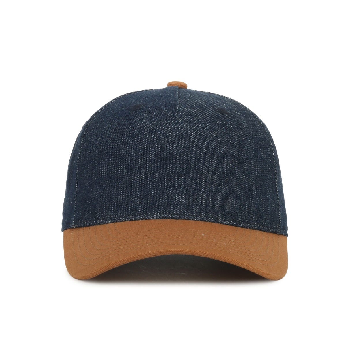 Oc Sports Dn-560 Denim Two-tone Cap - Blue Denim/duk Brown