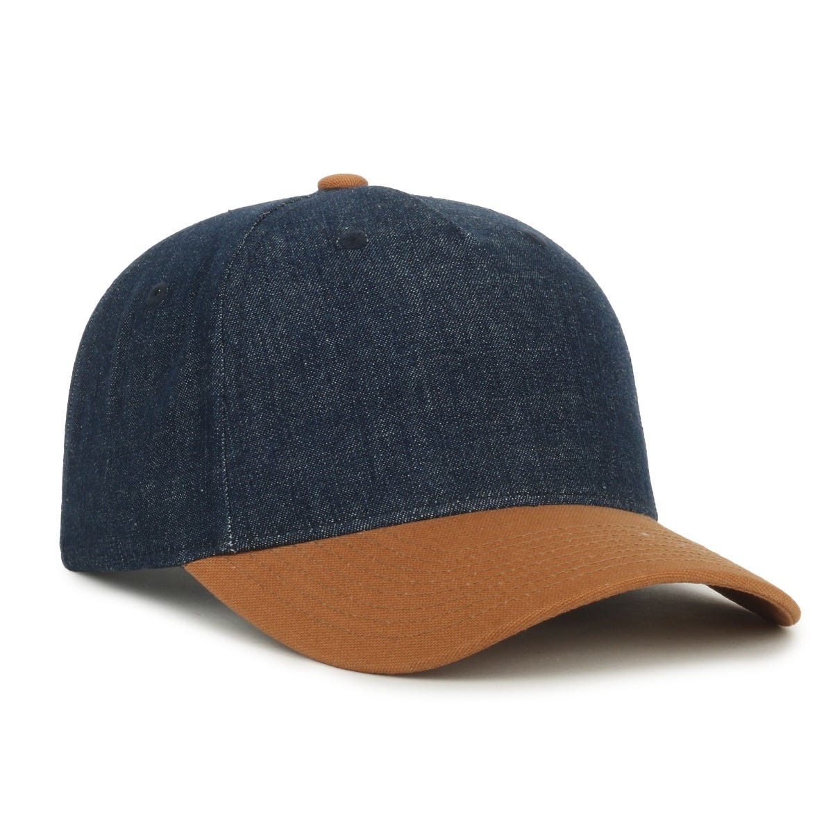 Oc Sports Dn-560 Denim Two-tone Cap - Blue Denim/duk Brown