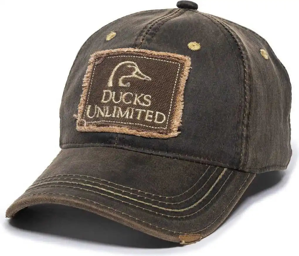 Oc Sports Du37c Ducks Unlimited Caps - Dark Brown - Adult