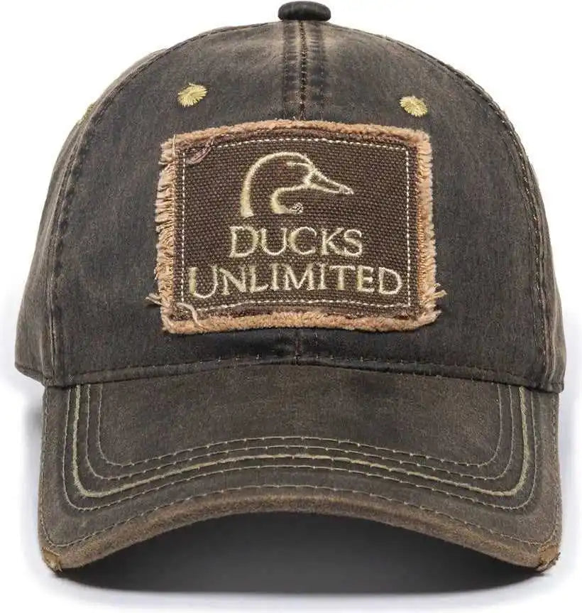 Oc Sports Du37c Ducks Unlimited Caps - Dark Brown - Adult