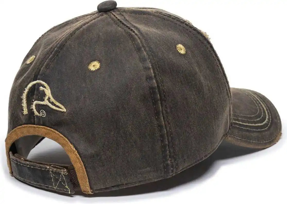 Oc Sports Du37c Ducks Unlimited Caps - Dark Brown - Adult