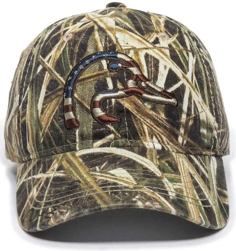 Oc Sports Du63a Ducks Unlimited - Mossy Oak Shadow Grass Blades Edition - 6 7/8’’ - 7 1/2’’