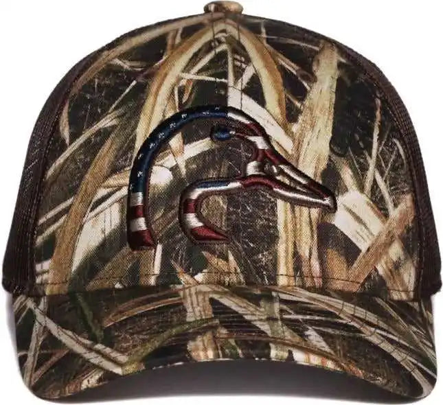 Oc Sports Du63b Ducks Unlimited Caps - Mossy Oak Shadowgrass Blades Duck Brown - Osfm