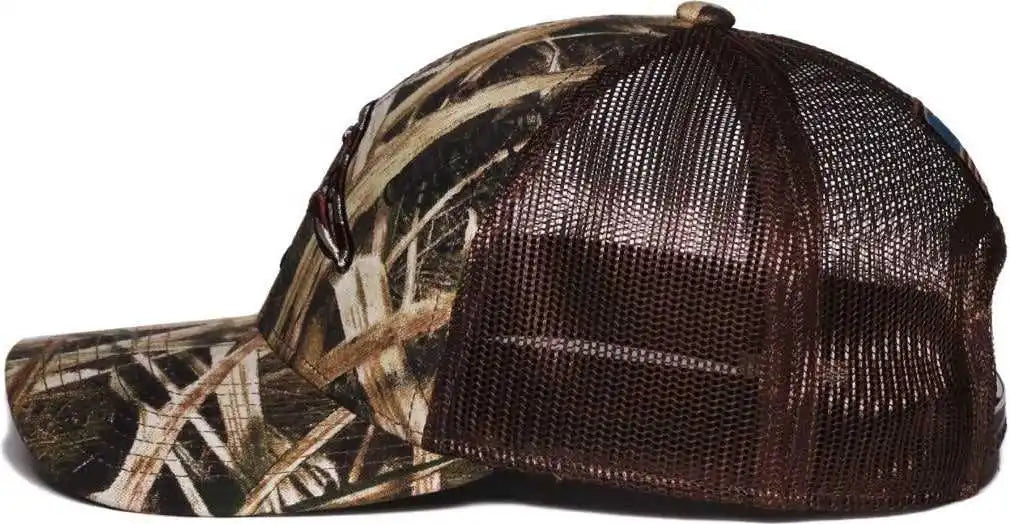 Oc Sports Du63b Ducks Unlimited Caps - Mossy Oak Shadowgrass Blades Duck Brown - Osfm
