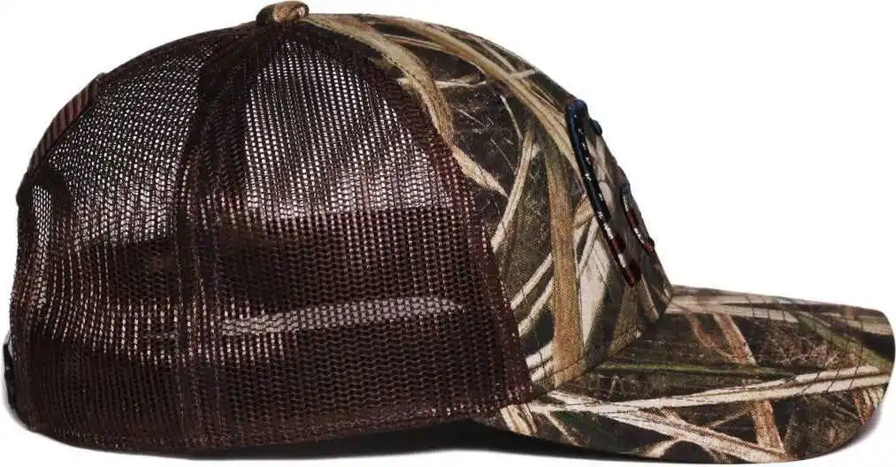 Oc Sports Du63b Ducks Unlimited Caps - Mossy Oak Shadowgrass Blades Duck Brown - Osfm