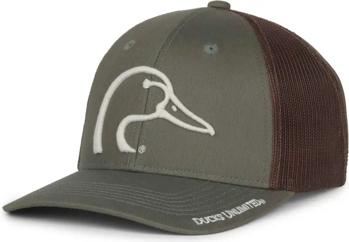 Oc Sports Du69 Ducks Unlimited Caps - Olive Brown - Osfm